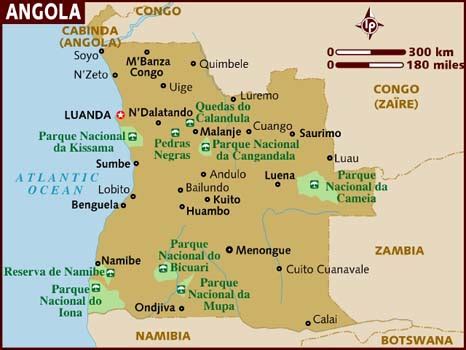 Angola map